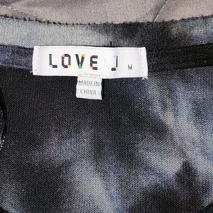 Marbled Grey Crop Long Sleeve